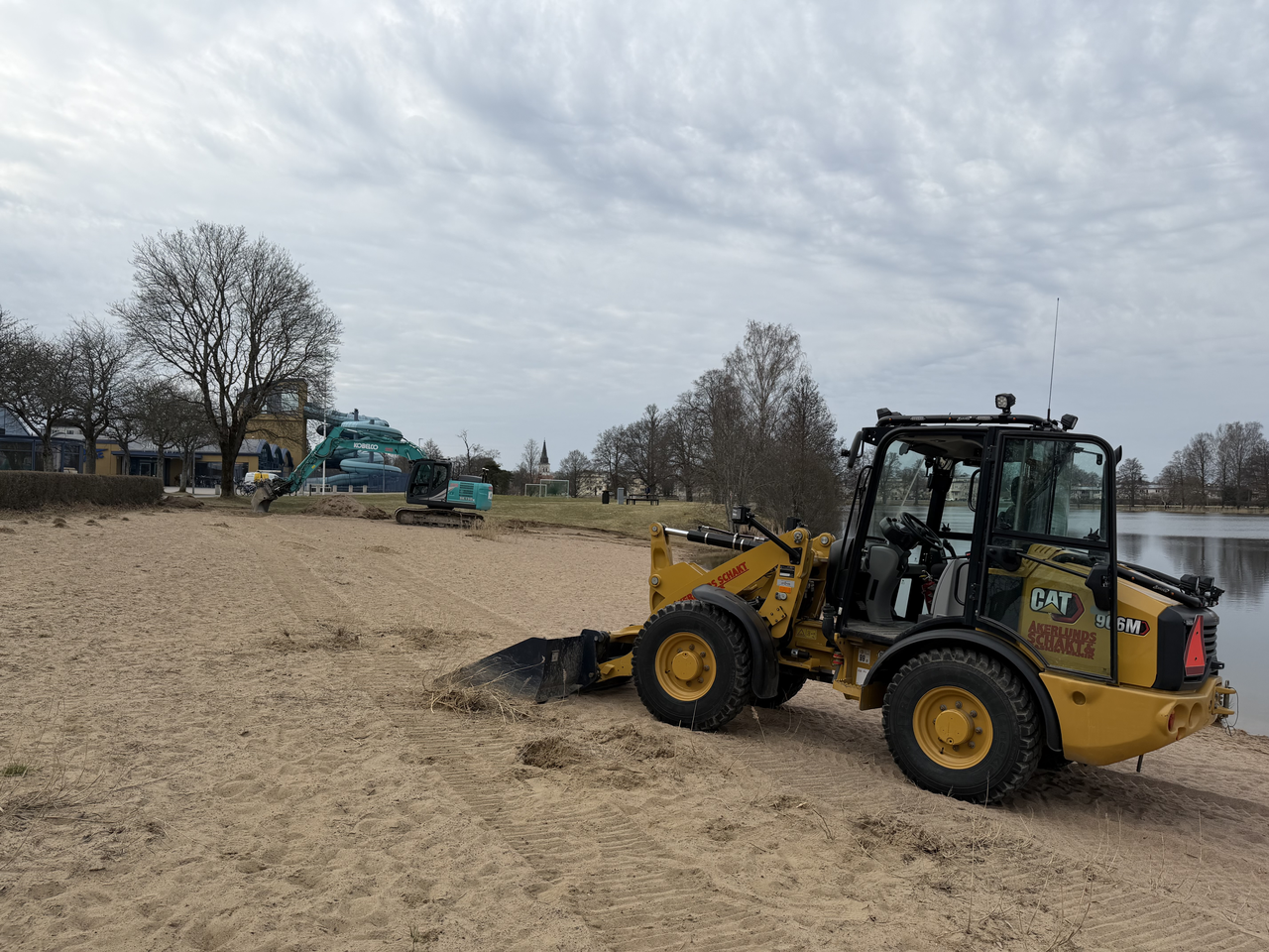 ny sand på sundstatjärn